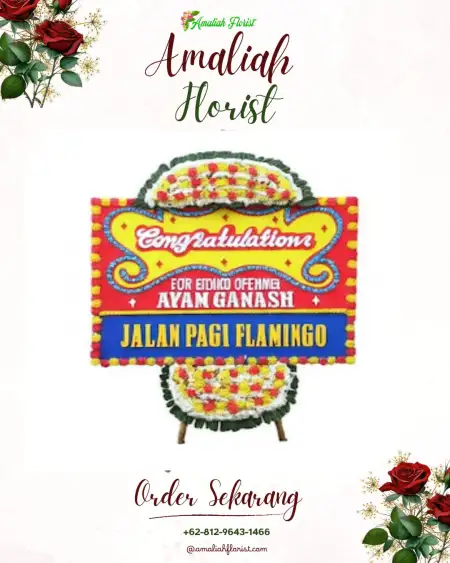 Sewa Papan Bunga Takome
